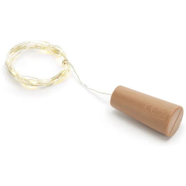 Corcho de Botella con LED´s Blanco Cálido de 197 Centímetros