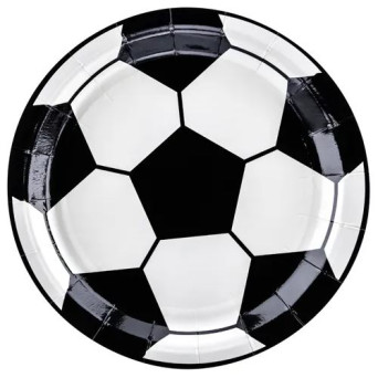 Plato de Balón de Fútbol 6 Unidades de 18 Centímetros