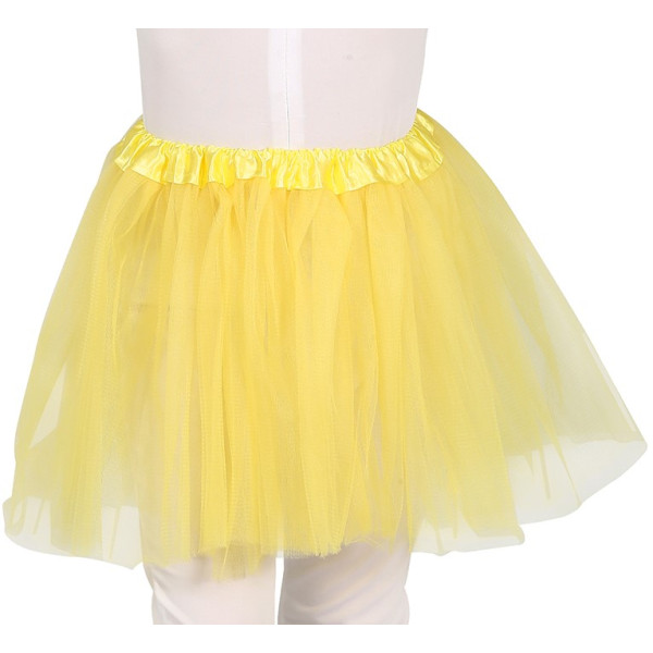 Tutú de 30 Centímetros de color Amarillo Infantil