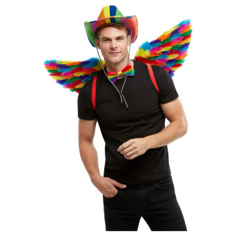 Alas de Plumas Multicolor de 80 Centímetros