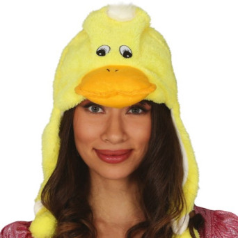 Gorro de Patito de color Amarillo para Adulto
