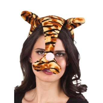 Diadema de Tigre con Nariz
