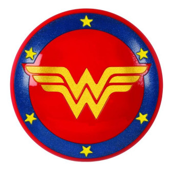 Escudo de Wonder Woman con Purpurina Infantil