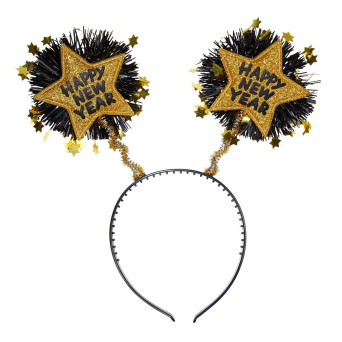 Diadema de Happy New Year de color Oro