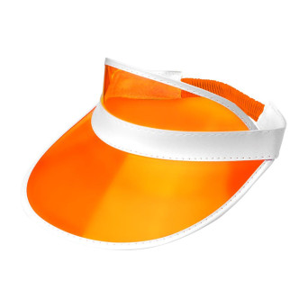 Visera de los años 80´s de color Naranja para Adulto
