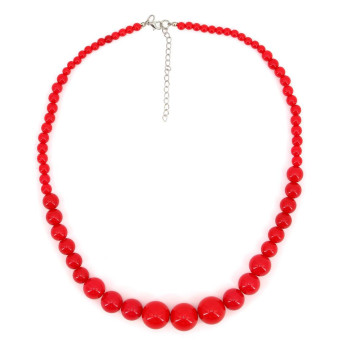 Collar de los años 70´s color Rojo para Adulto