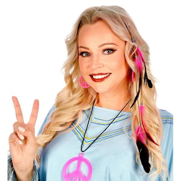 Clip de Plumas de color Fucsia