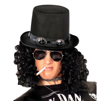 Sombrero de Copa de Estrella de Rock para Adulto