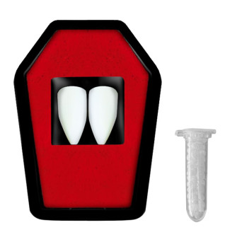 Colmillos de Vampiro de color Blanco para Adulto