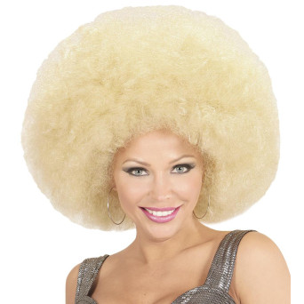 Peluca Rubia de Afro para Adulto