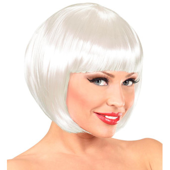 Peluca Blanca de Chanel para Adulto