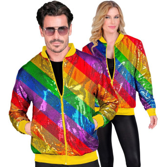 Chaqueta de Rainbow con Lentejuelas para Adulto
