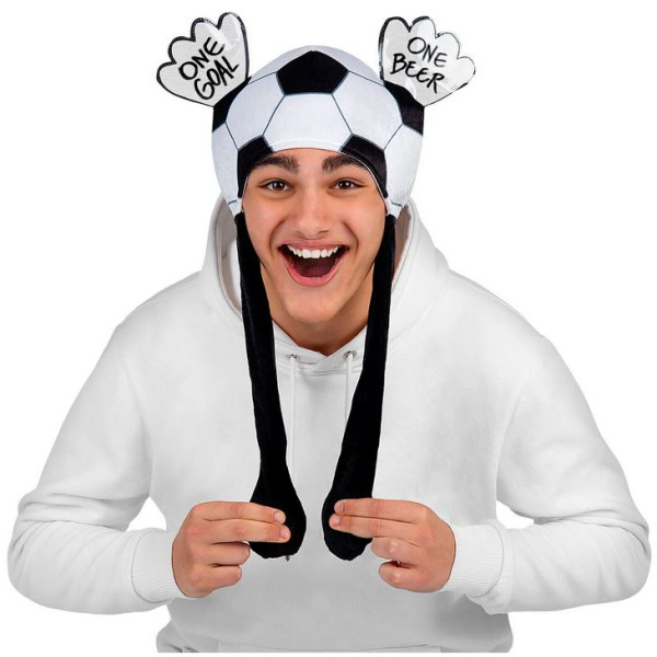 Gorro de Balón de Fútbol con Orejas para Adulto