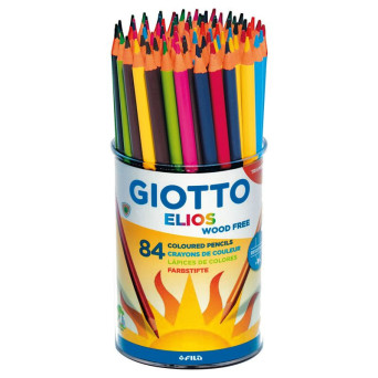Lápiz de color 84 Unidades en 12 Colores Marca Giotto