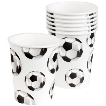 Vaso de Balón de Fútbol 10 Uds. de 250 Mililitros