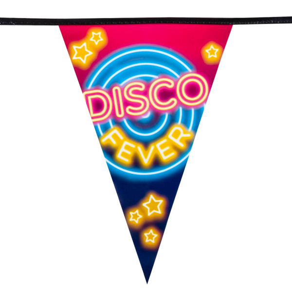 Guirnalda de Banderines de Disco Fever de 6 Metros