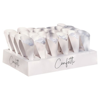 Cono de Papel con Confeti 24 Unidades