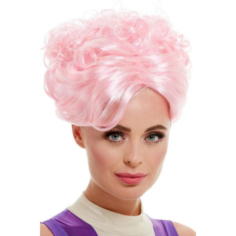 Peluca Rosa de Trapecista para Adulto