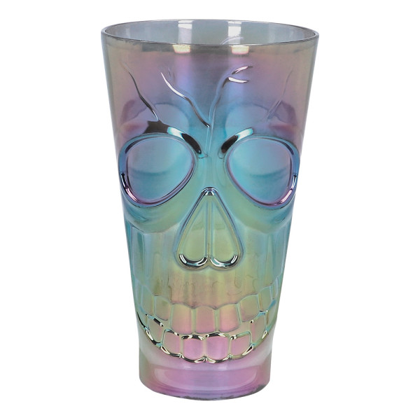 Vaso de Calavera Iridiscente de 550 Mililitros