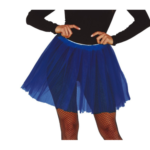 Tutú de color Azul Oscuro de 40 Centímetros para Adulto