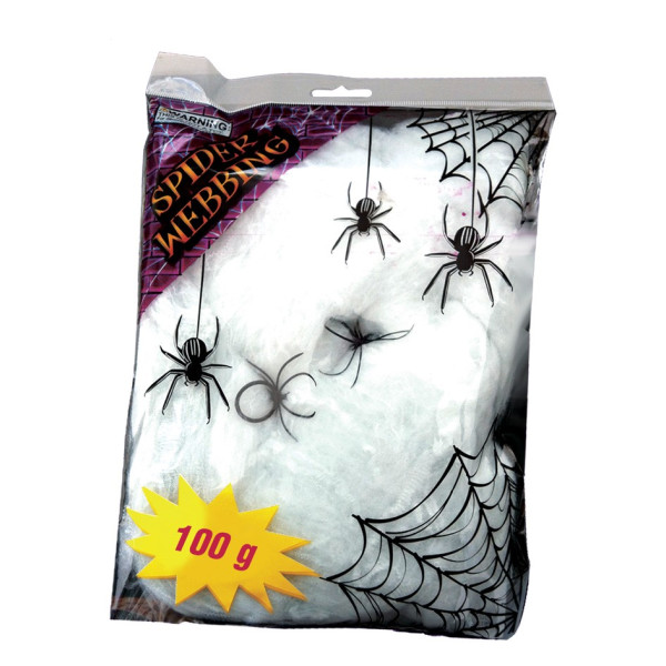 Telaraña de color Blanco de 100 Gramos