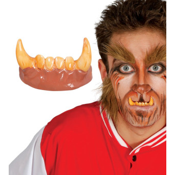 Dientes Colmillos de Hombre Lobo para Adulto