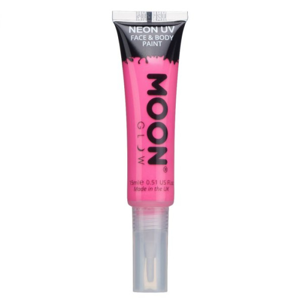 Maquillaje Moon Glow Intense Neón UV de 15 Mililitros Color Intenso para Cuerpo y Cara
