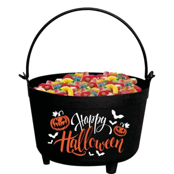 Caldero de Happy Halloween de 24 x 23 x 15 Centímetros
