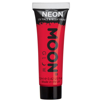 Maquillaje Moon Glow Intense Neón UV de 12 Mililitros Color Intenso para Cuerpo y Cara