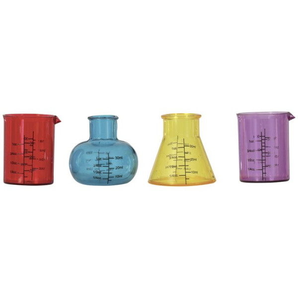 Vaso de Laboratorio 4 Unidades de 6 Centímetros