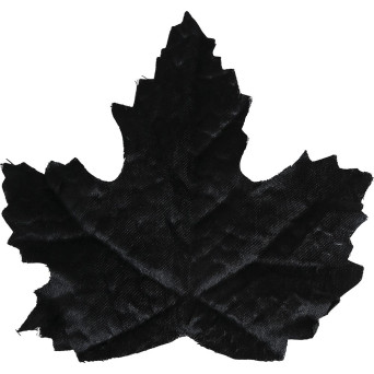 Hoja de Calabaza 24 Unidades de 9 Centímetros de color Negro