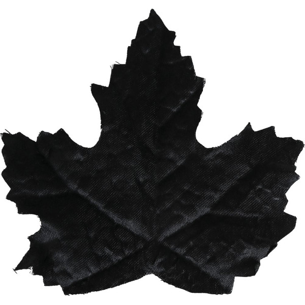 Hoja de Calabaza 24 Unidades de 9 Centímetros de color Negro
