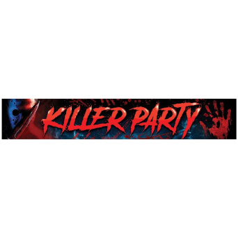 Banner de Killer Party de 290 x 50 Centímetros