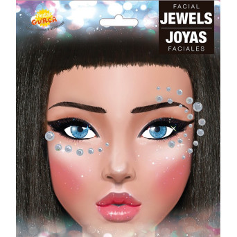Gema Facial Adhesiva de color Plata