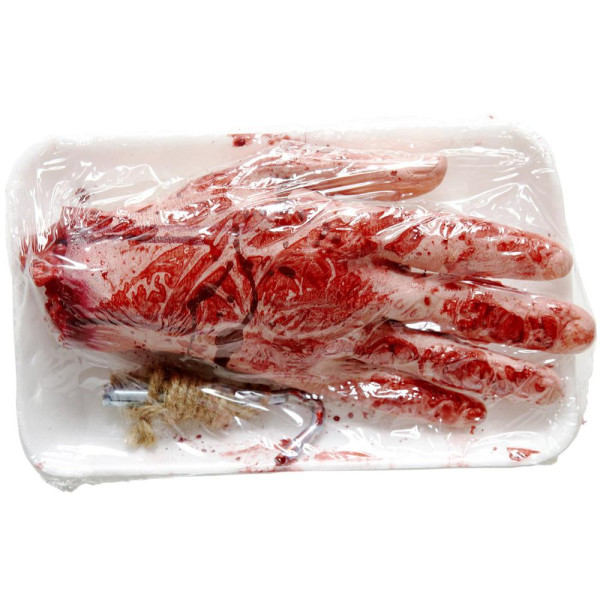 Mano Mutilada Sangrienta Envasada