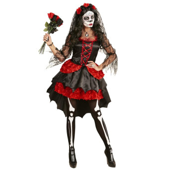 Disfraz de Esposa del Día de los Muertos Mexicano para Adulto