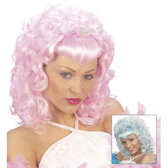 Peluca Varios Colores de Glamour con Tiara para Adulto
