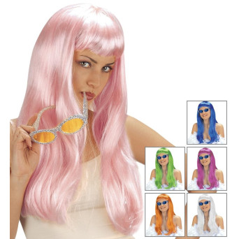 Peluca Varios Colores de Fashion para Adulto