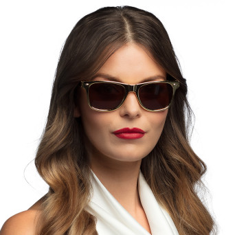 Gafas de Dance de color Oro para Adulto