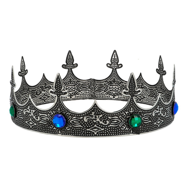 Corona de Rey Royalty de color Plata para Adulto