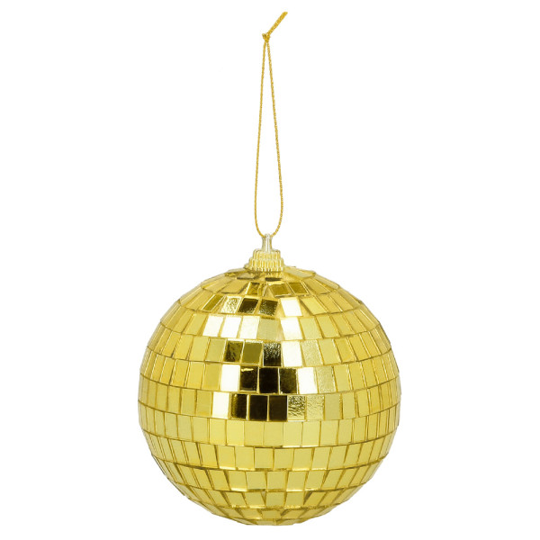 Bola de Disco 6 Unidades de 8 Centímetros de color Oro