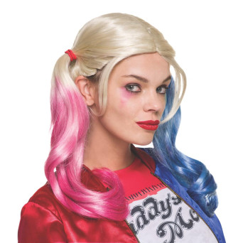 Peluca Rubia de Harley Quinn de Escuadrón Suicida para Adulto
