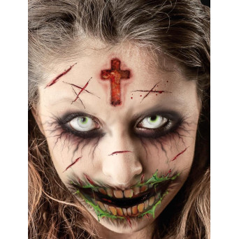 Tatuaje de Cara Zombie