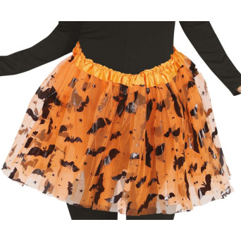 Tutú de Halloween de 40 Centímetros de color Naranja Infantil