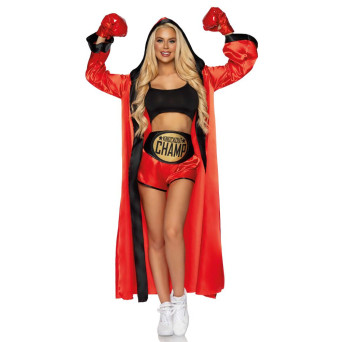 Disfraz de Boxeadora Knockout Champ para Adulto