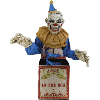Muñeco de Payaso Jack en la Caja de 2,10 Metros con Luz, Sonido y Movimiento