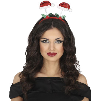 Diadema de Gorro de Papá Noel con Lentejuelas