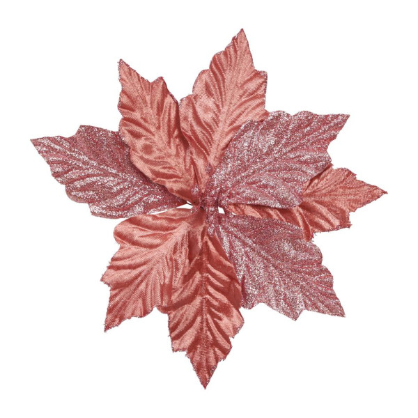 Flor de Navidad de 22 Centímetros de color Cobre