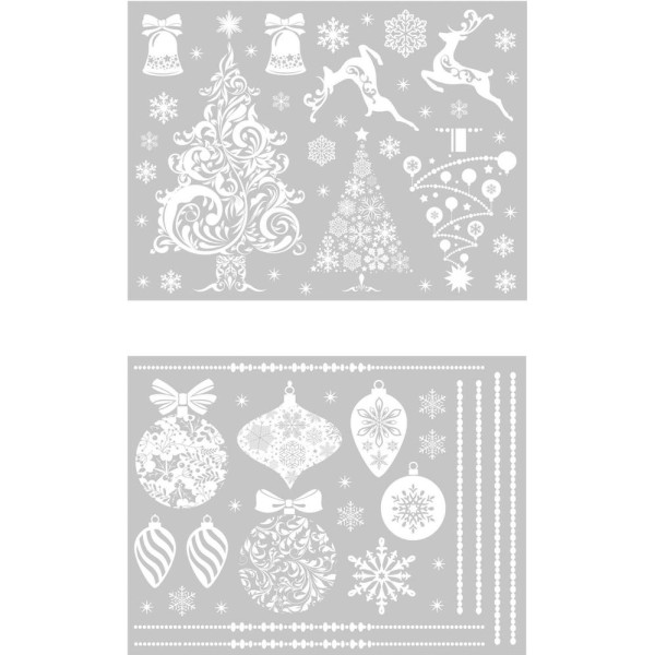 Decoración de Nevada de 30 x 40 Centímetros para Ventana