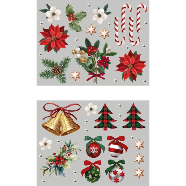 Decoración de Accesorios de Navidad de 30 x 40 Centímetros para Ventana